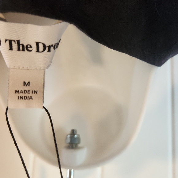 The Drop Women's Black Prisha Cut-Out Poplin Midi Dress | Sz M | NWT - Picture 10 of 11